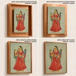 Yasoda Holding Krishna and Radha by Unknown Artist (c1890) – Wall Decor
