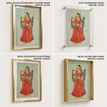 Yasoda Holding Krishna and Radha by Unknown Artist (c1890) – Wall Decor