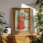 Yasoda Holding Krishna and Radha by Unknown Artist (c1890) – Wall Decor