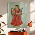 Yasoda Holding Krishna and Radha by Unknown Artist (c1890) – Wall Decor
